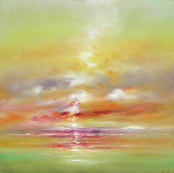 Summer on the Sea painting - Ioan Popei Summer on the Sea art painting